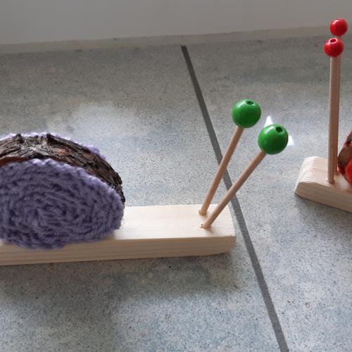 Schnecken mit Luftmaschenketten