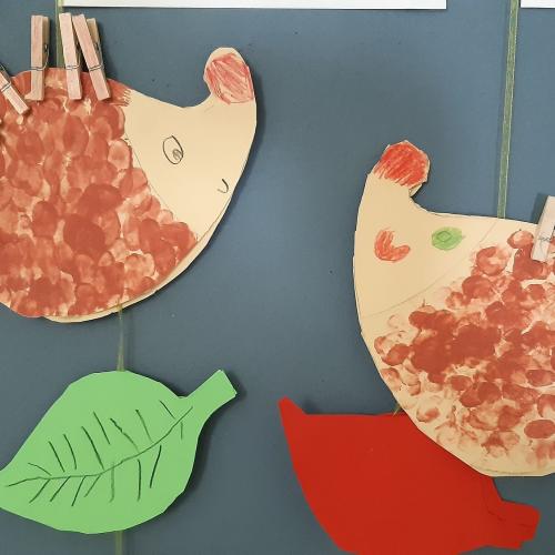 Igel mit Wäscheklammern