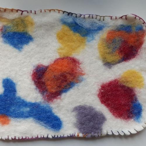 Filzdecke mit Schlingstich 2