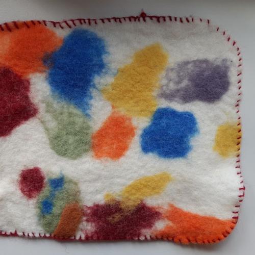 Filzdecke mit Schlingstich 1