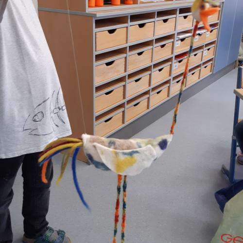 Marionetten aus gefilzten Flächen 2