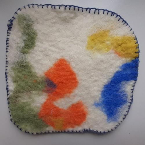 Filzdecke mit Schlingstich 9