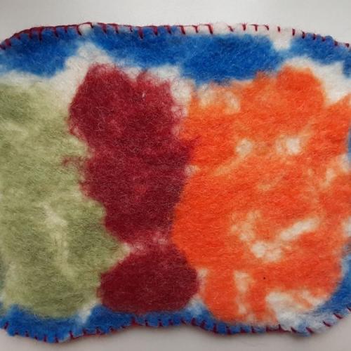 Filzdecke mit Schlingstich 14