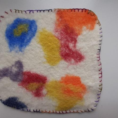 Filzdecke mit Schlingstich 13