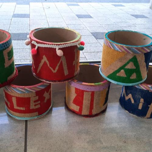 Dosen aus Papprollen