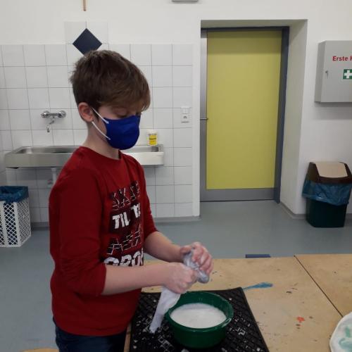 Werken - Nassfilzen von Schafen