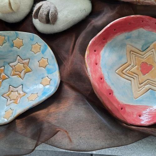 Werken - Teller aus Ton