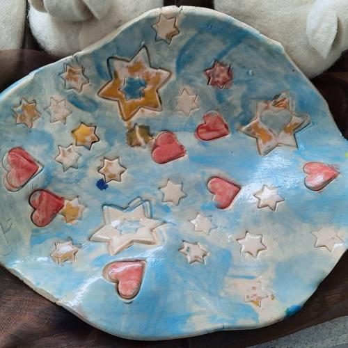 Werken - Teller aus Ton