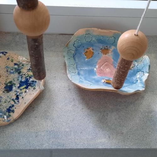 Werken - Teller aus Ton