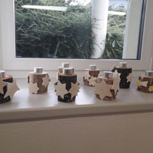 Werken - Teelichthalter mit Sternen