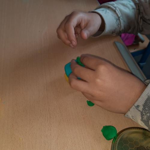 Ein Dorf aus Knetmasse