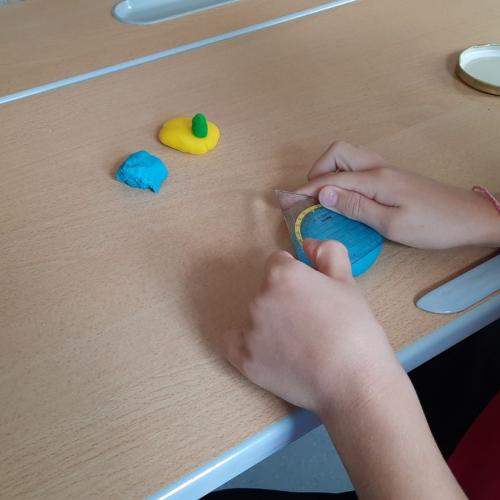 Ein Dorf aus Knetmasse