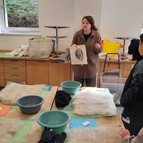 Sitzunterlage filzen