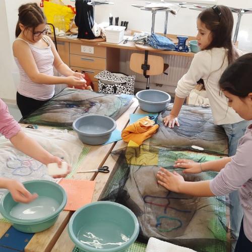 Sitzunterlage filzen