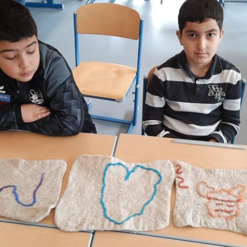 Sitzunterlage filzen