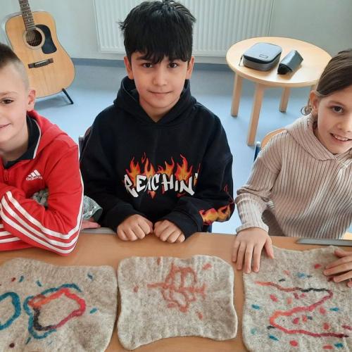 Sitzunterlage filzen