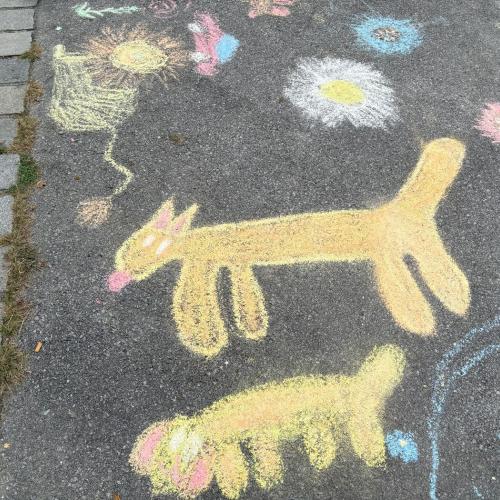 Schulstraße bemalen