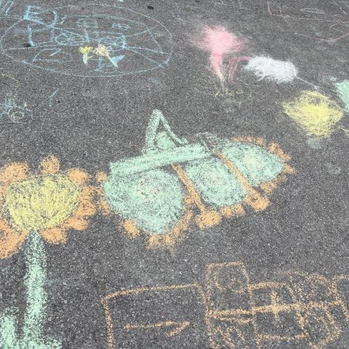 Schulstraße bemalen