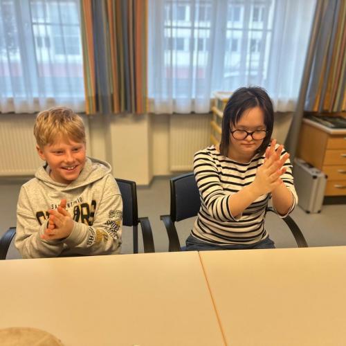 Musik mit der Partnerklasse