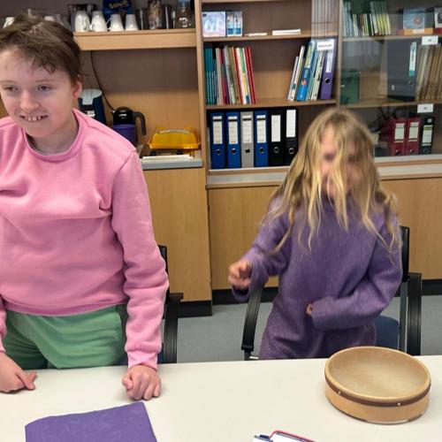 Musik mit der Partnerklasse