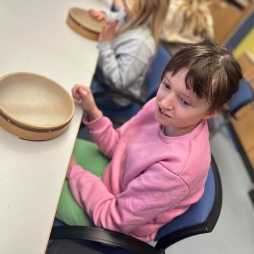 Musik mit der Partnerklasse