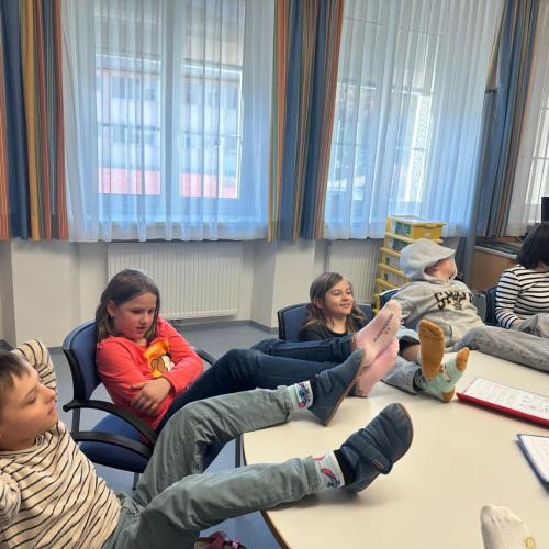 Musik mit der Partnerklasse