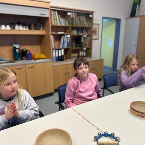 Musik mit der Partnerklasse