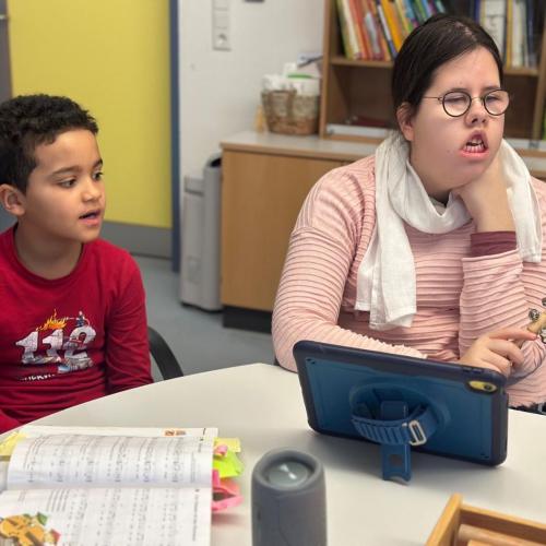 Musik mit der Partnerklasse