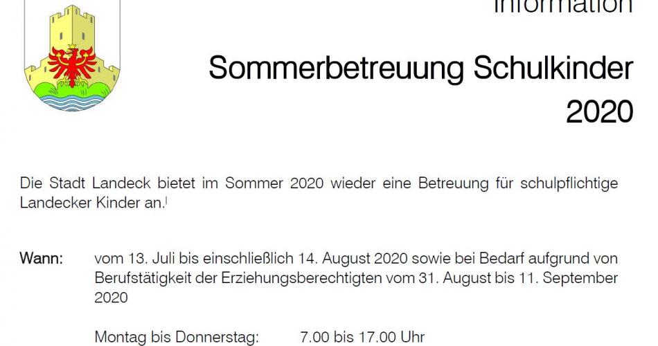 Sommerbetreuung