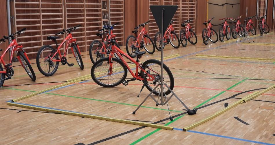 Radfahrübung - erste Einheit